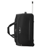 Black Roncato Joy Duffle Trolley 60 L, duffle bag polyester