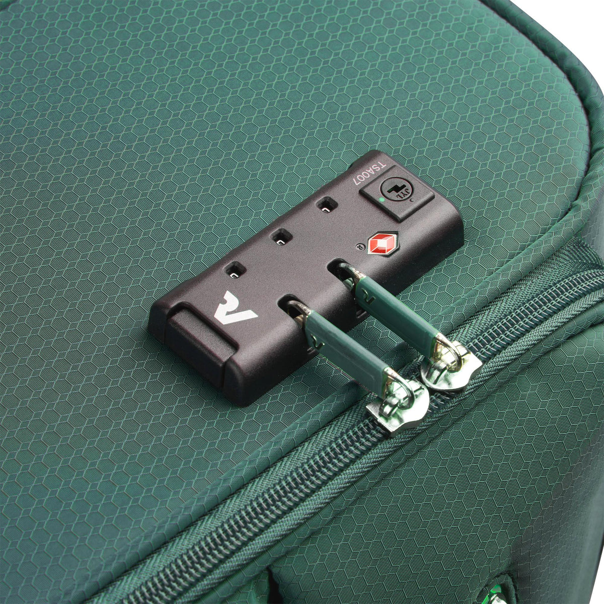 Green Roncato Lite Soft Cabin Trolley 4w 55x40x20 Cm, softside luggage – view 4