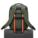 Green Roncato METROPOLITAN TRAVEL backpack, nylon/polyester – view 6