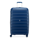 Navy Roncato Relife Large Spinner Expandable 78 Cm With Detachable Wheels, hardside luggage