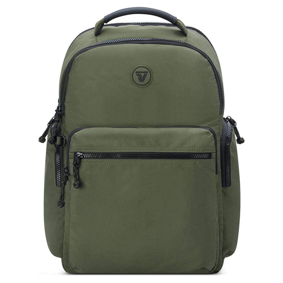 Green Roncato Rolling Large Backpack 2 Compartments, nylon