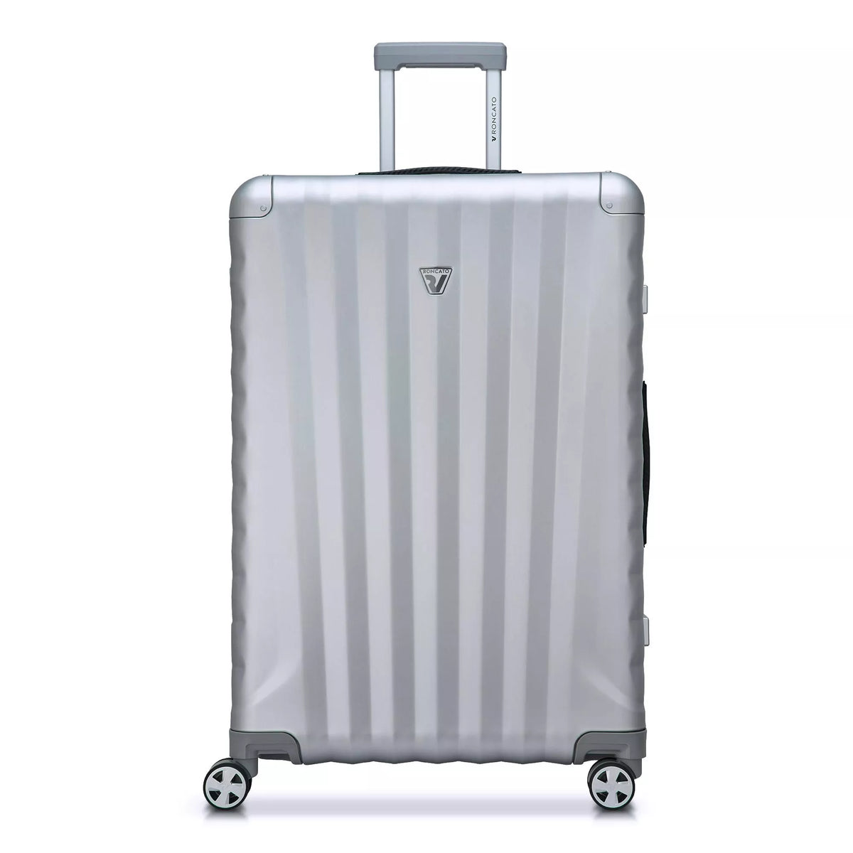 Silver Roncato UNO AL Large spinner, hardside luggage aluminium – view 2