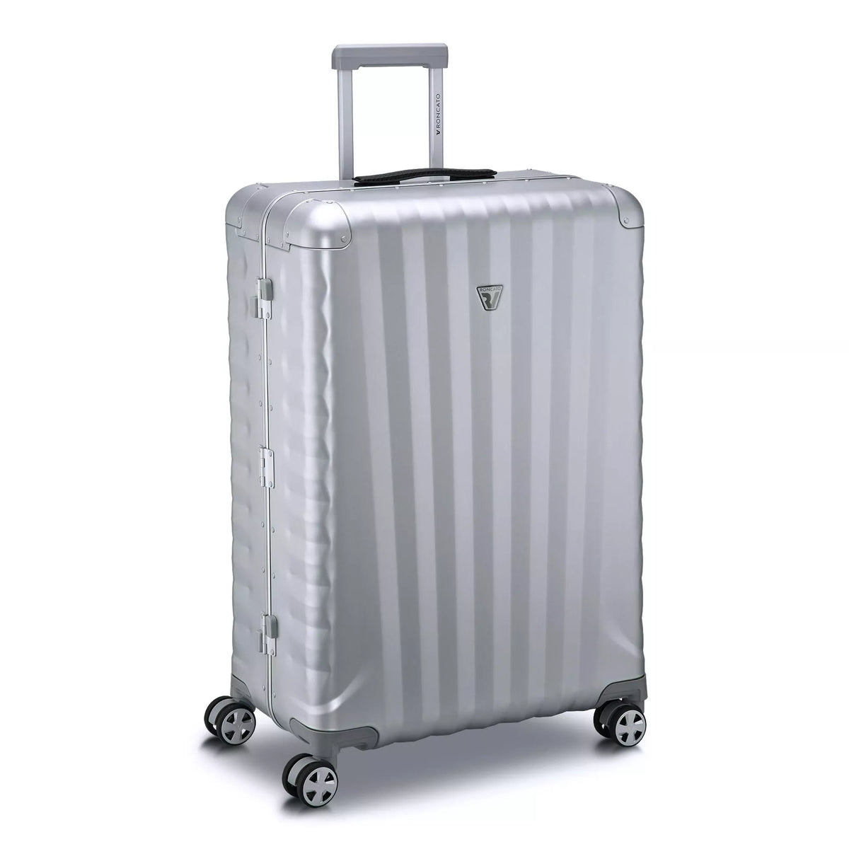 Silver Roncato UNO AL Large spinner, hardside luggage aluminium – view 9