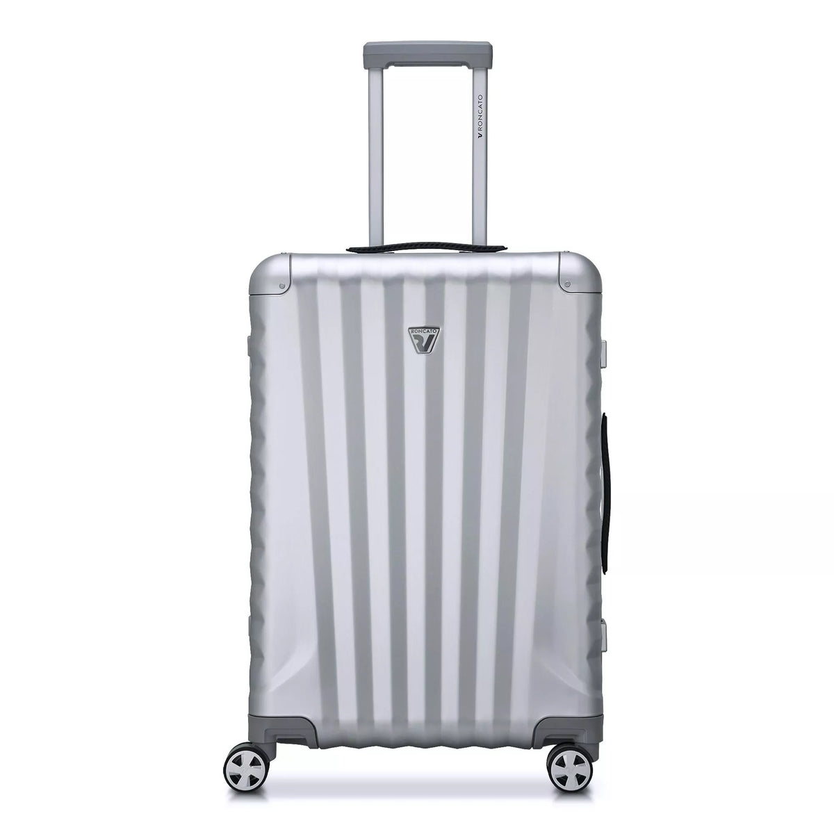 Off White Roncato UNO AL Medium spinner, hardside luggage aluminium
