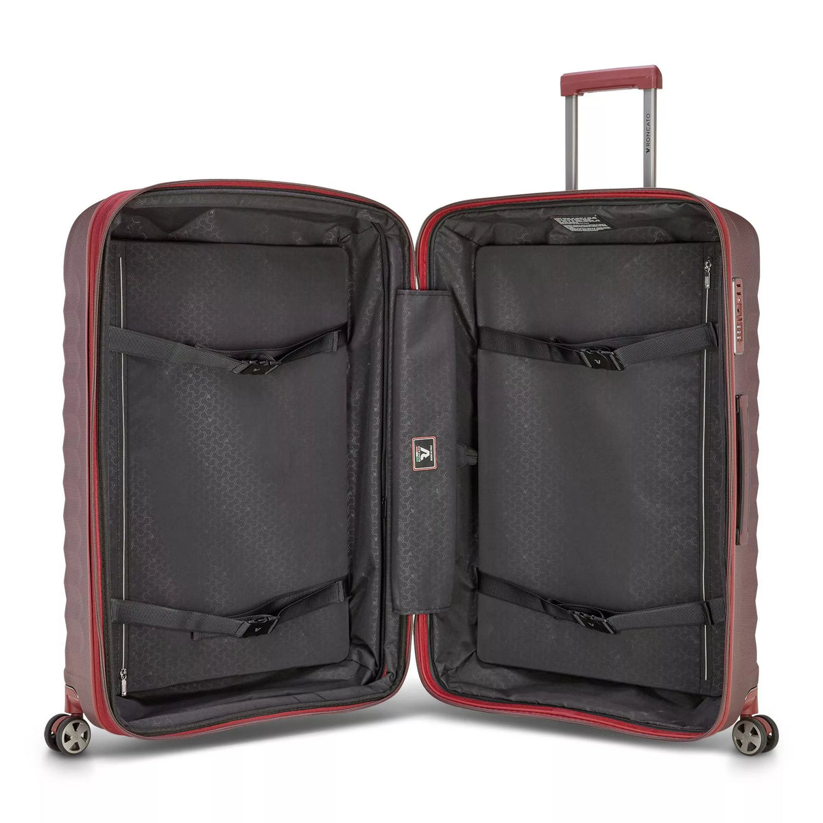 Brown Roncato UNO PREMIUM 3.0 Large spinner, hardside luggage polycarbonate – view 3