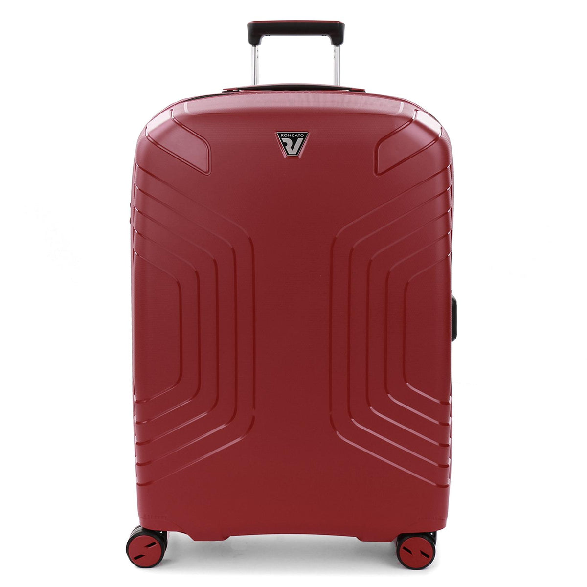 Burgundy Roncato Ypsilon Expandable Large Trolley, hardside luggage