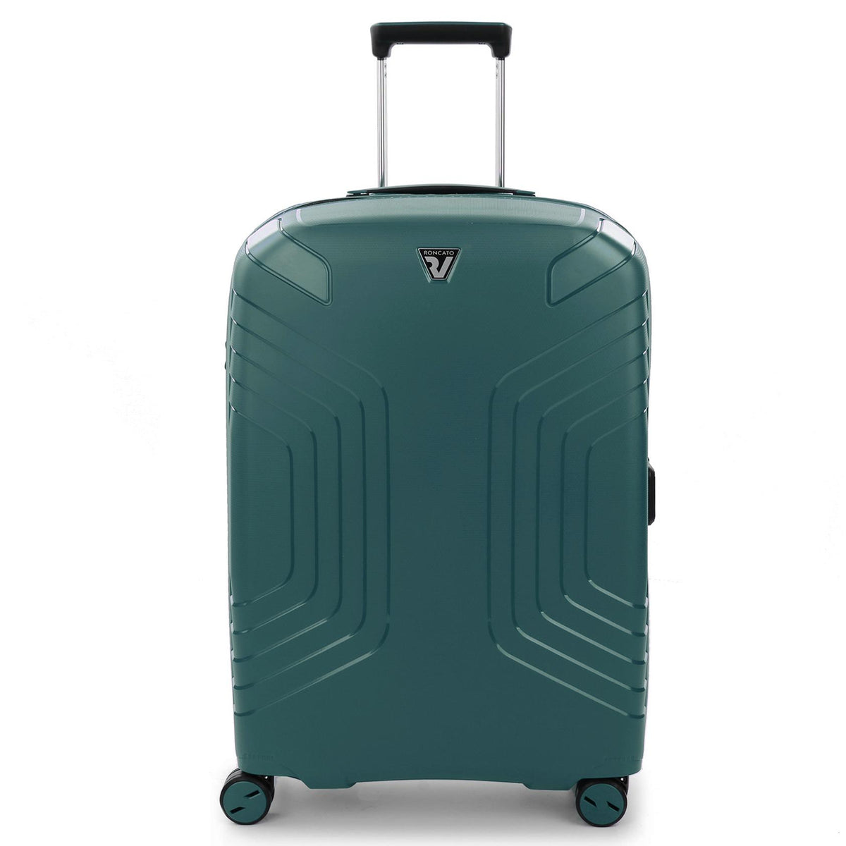 Green Roncato Ypsilon Medium Expandable Trolley, hardside luggage