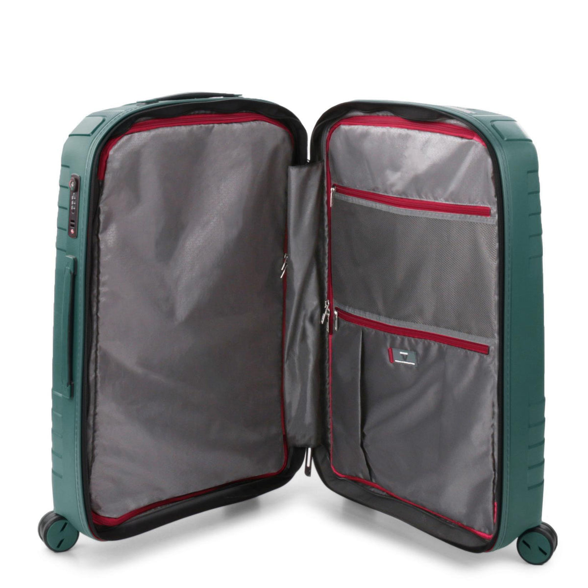 Green Roncato Ypsilon Medium Expandable Trolley, hardside luggage – view 3