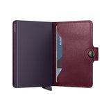 Burgundy Secrid Miniwallet Original Cranberry, natural leather – view 2