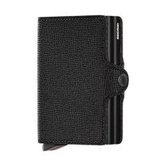 Black Secrid Twinwallet Crisple Black, natural leather