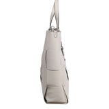 White Abro Chessboard Shopper, tote natural leather – view 7