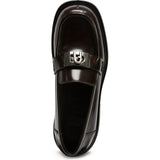 Black Furla College Loafer T.35, shoes natural leather – view 3
