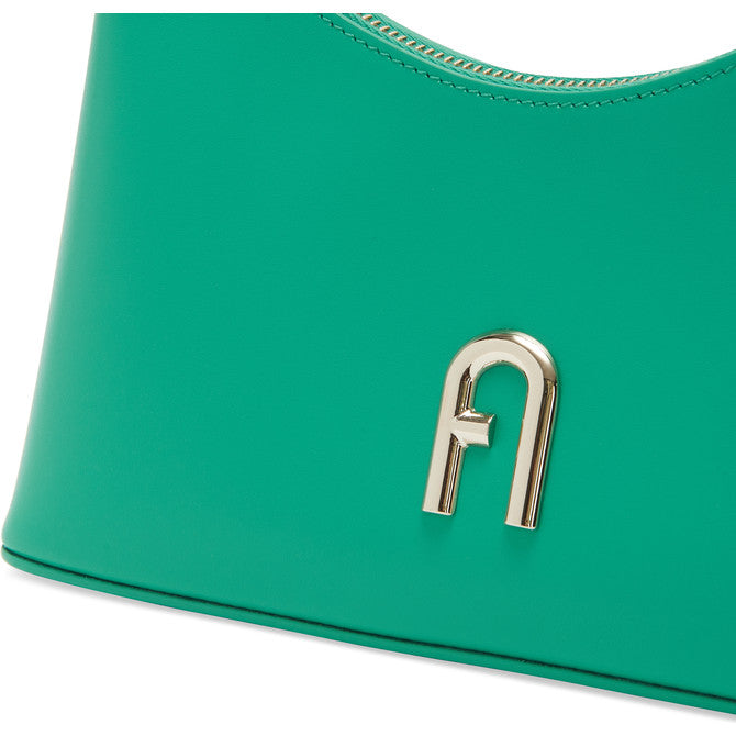 White Furla Diamante Mini Shoulder Bag, natural leather – view 3