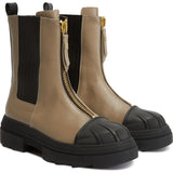 Beige Furla Gum Chelsea Boot, shoes natural leather