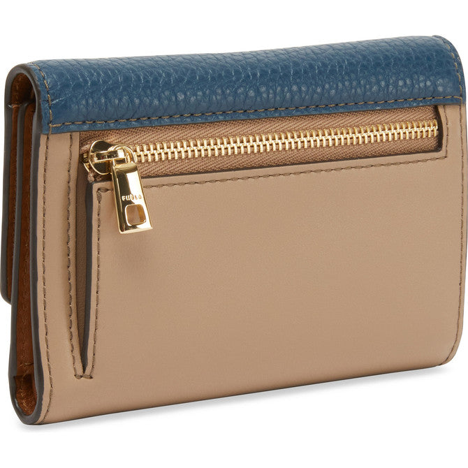 Navy Furla Primula M Compact Wallet, natural leather – view 2