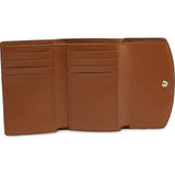 Navy Furla Primula M Compact Wallet, natural leather – view 3