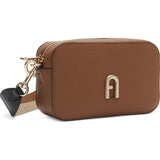 Brown Furla Primula Mini Crossbody Webbing Strap, natural leather – view 4
