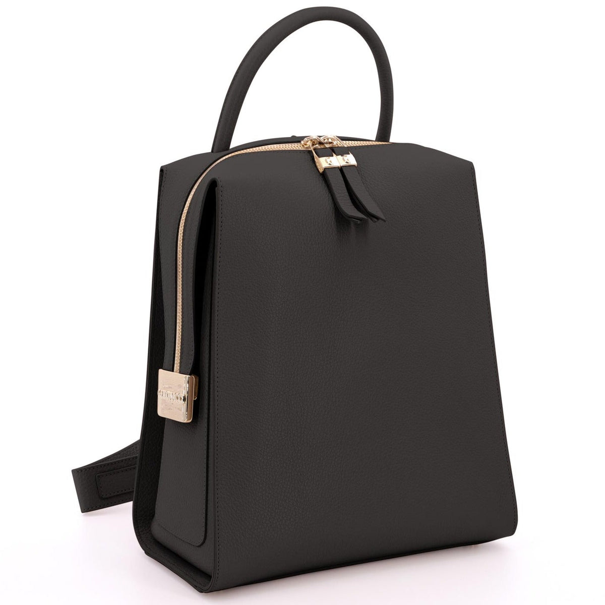 Black GIRONACCI Backpack 1272, natural leather