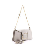 White Gironacci Clutch 2390, natural leather – view 2