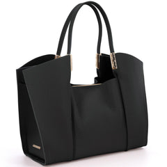 Black GIRONACCI L Tote 2511, natural leather