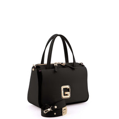 Black Gironacci M Tote bag 2293, natural leather