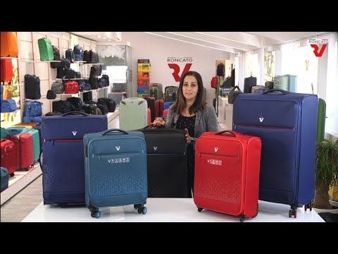 Light Blue Roncato Crosslite Medium Cabin Backpack Trolley, nylon/polyster – view 9