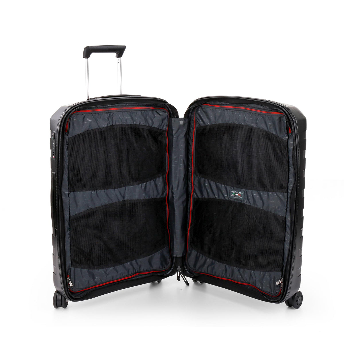 Navy Roncato Box 4.0 EXPANDABLE MEDIUM TROLLEY, hardside luggage – view 6