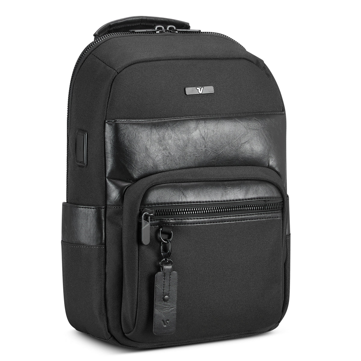 Black Roncato Nevada 14" Laptop Backpack, balistic nylon