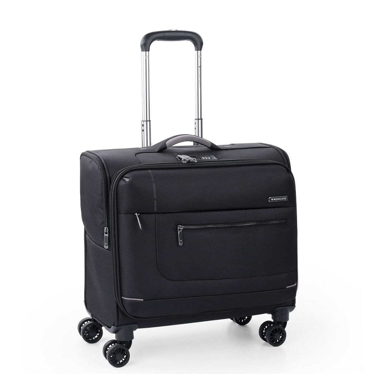 Black Roncato Sidetrack Business Trolley PC 17", laptop bag polyester