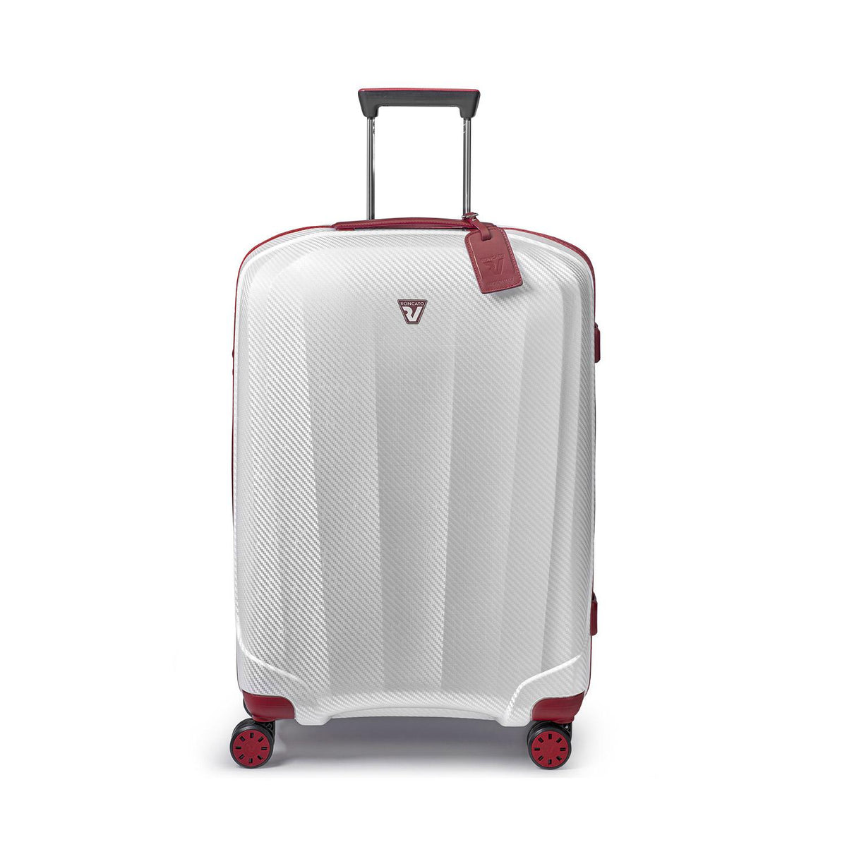 Silver Roncato We-Glam Large Trolley, hardside luggage polypropylene – view 2