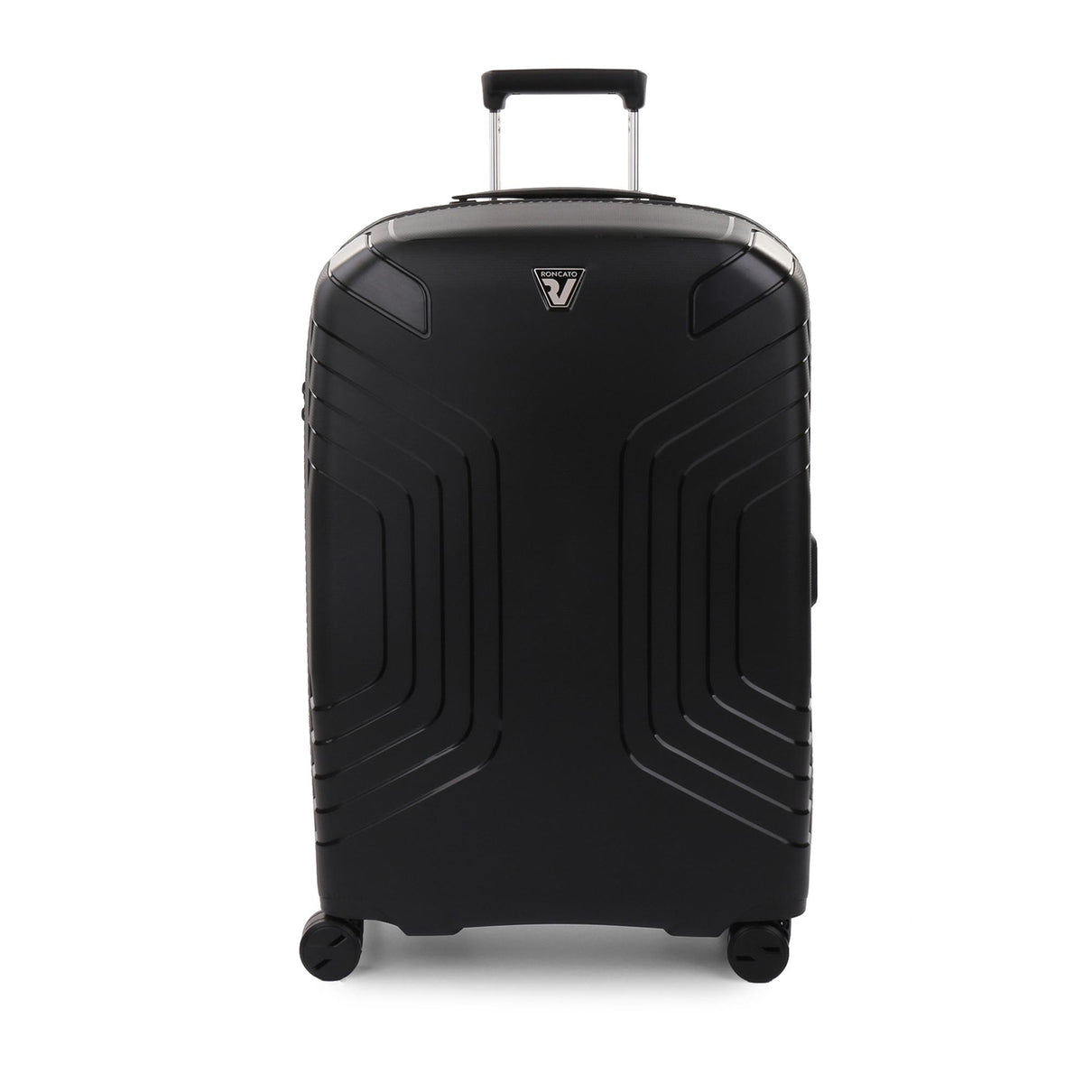Black Roncato Ypsilon Expandable Large Trolley, hardside luggage – view 2