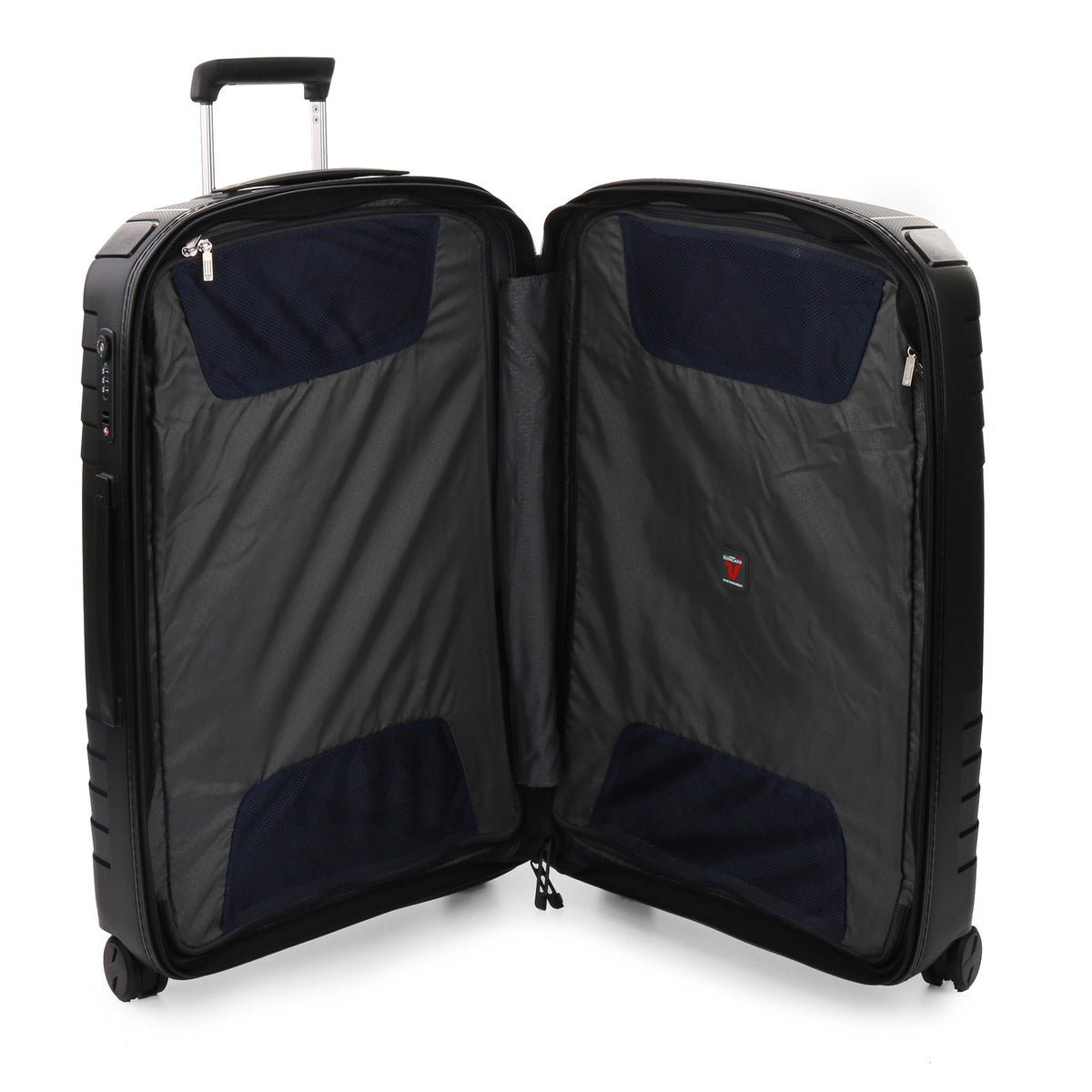 Black Roncato Ypsilon Expandable Large Trolley, hardside luggage – view 6